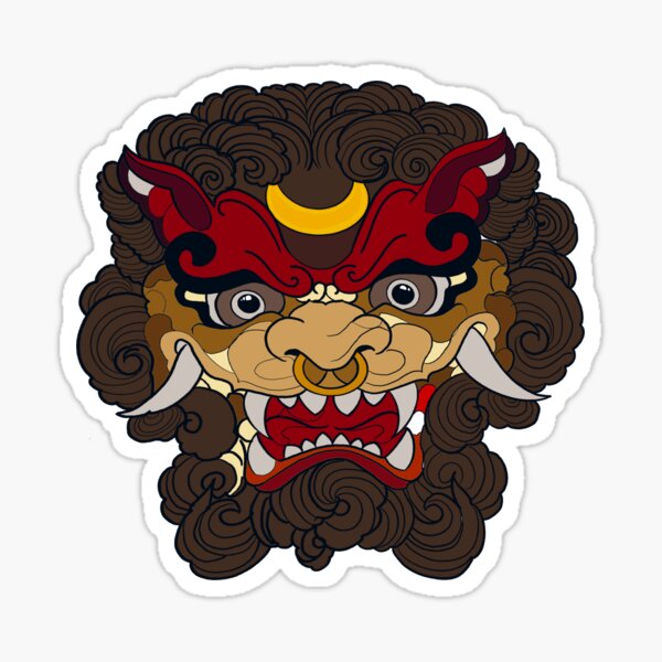 Devil Within Sikkim Monster Mask Sticker For Sale By Kreators