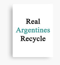 Real Argentines Recycle Canvas Print
