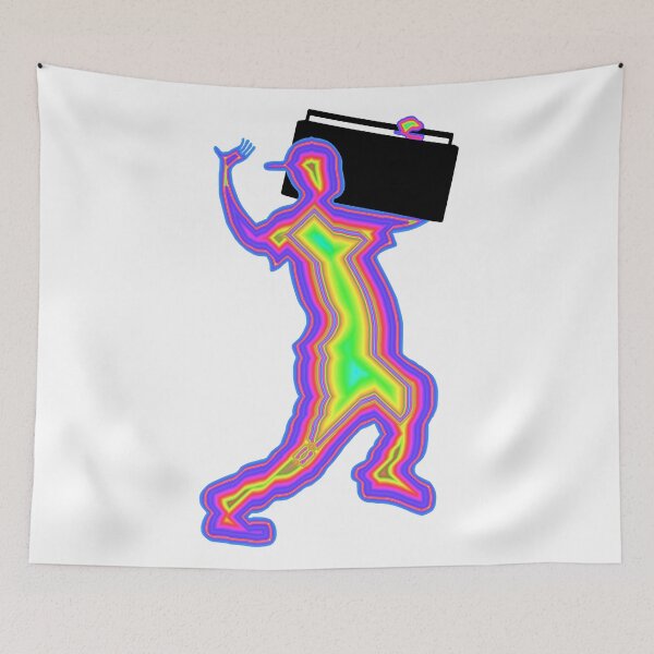 Item preview, 1980s Neon Silhouette with a Boombox designed and sold by Deborah Camp.