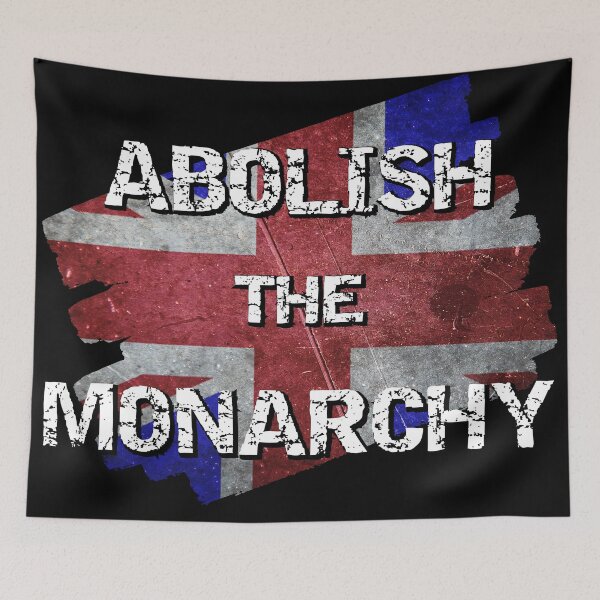 Item preview, Distressed UK Flag and Text - Abolish the Monarchy designed and sold by Try-It.
