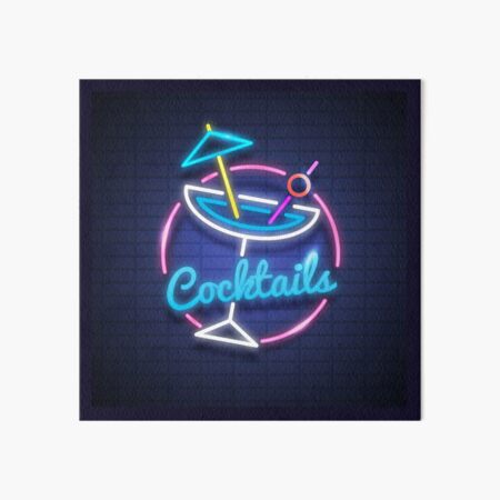 liquid cocktails Art Board Print