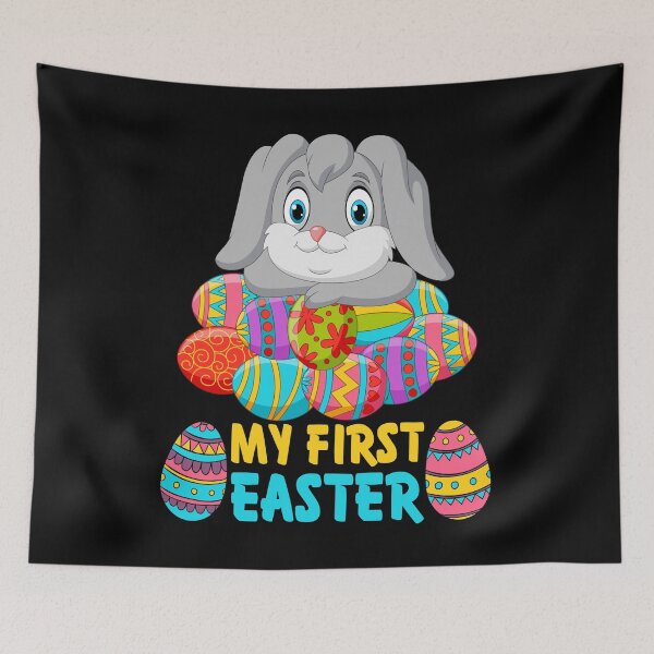Item preview, My First Easter  Cute Easter Bunny Easter Eggs designed and sold by Renergie.
