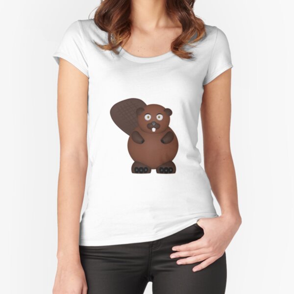 Beaver Fitted Scoop T-Shirt