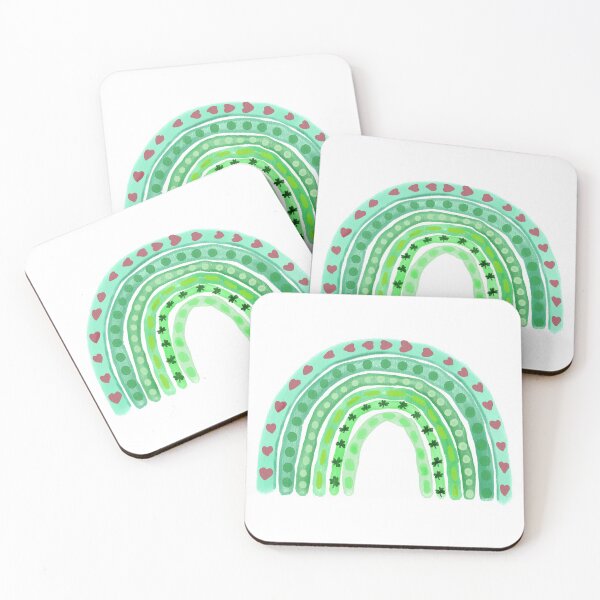 Item preview, Green Rainbow | St. Patrick's Day Rainbow Stickers and Magnets designed and sold by CheriesArt.