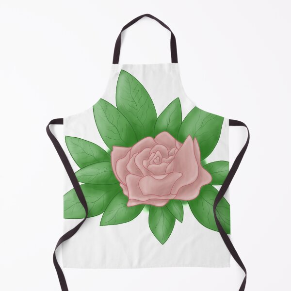 Item preview, soft pink rose with leaves designed and sold by Marinas-arts.