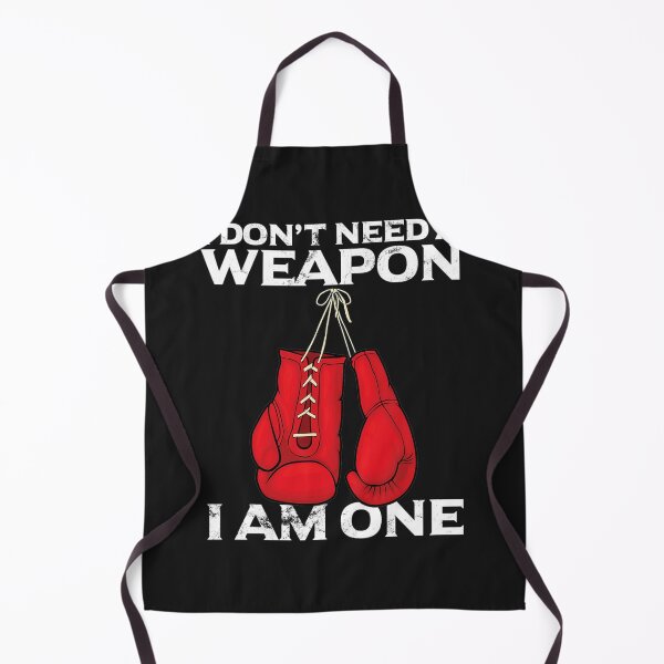 Item preview, Boxing Gloves I Don't Need A Weapon Combat Boxer designed and sold by SusanHoover.