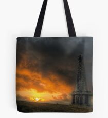 Fiery Sky over Stoodley Pike Tote Bag