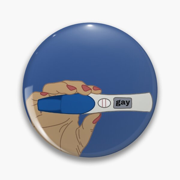 Item preview, born gay pregnancy test meme sticker designed and sold by Not a front for Large Explosives...