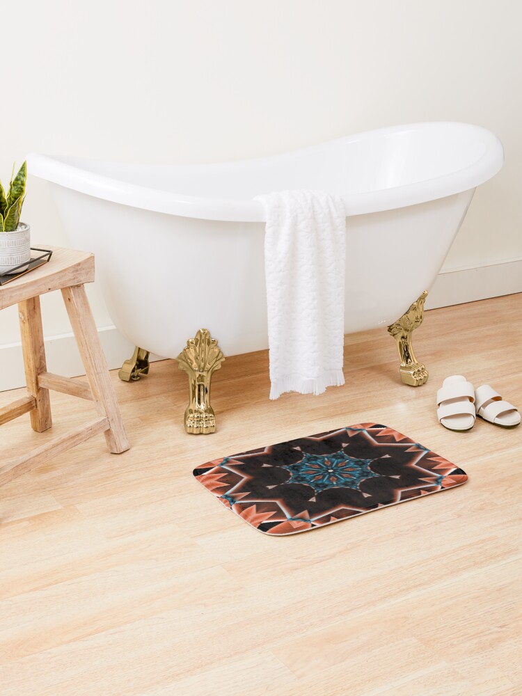 Thumbnail 2 of 6, Bath Mat, Smoke Design designed and sold by Ralad2021.