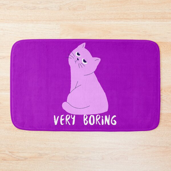 Item preview, Very Boring Cute Purple Cat Design  designed and sold by boopsblunt.