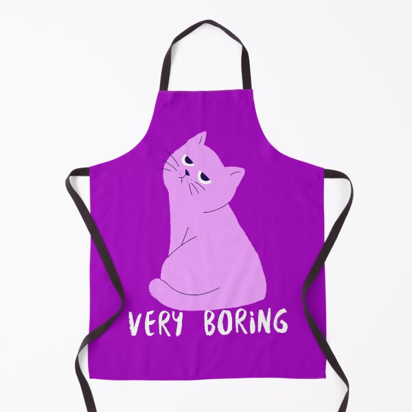 Item preview, Very Boring Cute Purple Cat Design  designed and sold by boopsblunt.