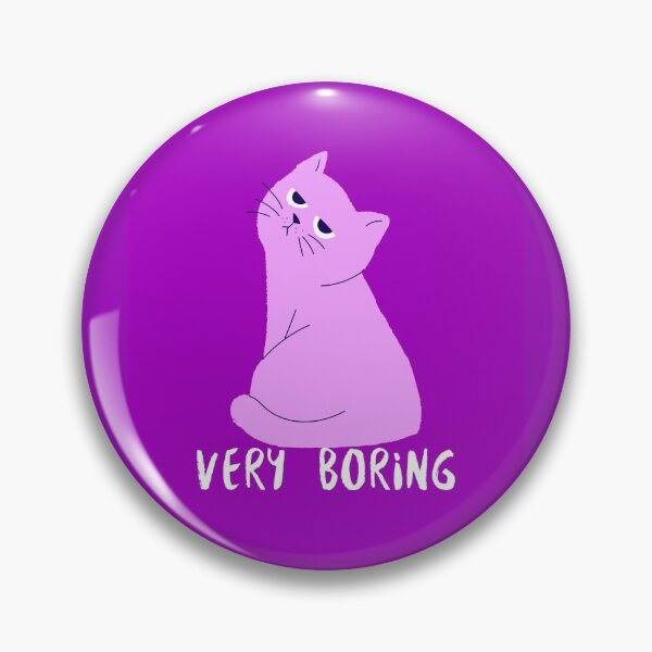 Item preview, Very Boring Cute Purple Cat Design  designed and sold by boopsblunt.