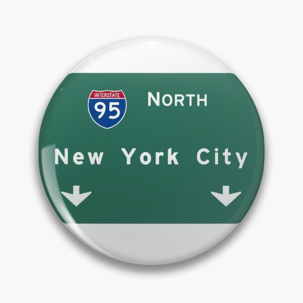 Item preview, New York City I-95 North Road Sign designed and sold by stuch.