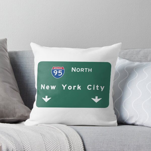 Item preview, New York City I-95 North Road Sign designed and sold by stuch.
