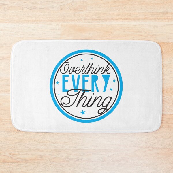 Item preview, OVERTHINK everything in a circle (dark) designed and sold by jazzydevil.