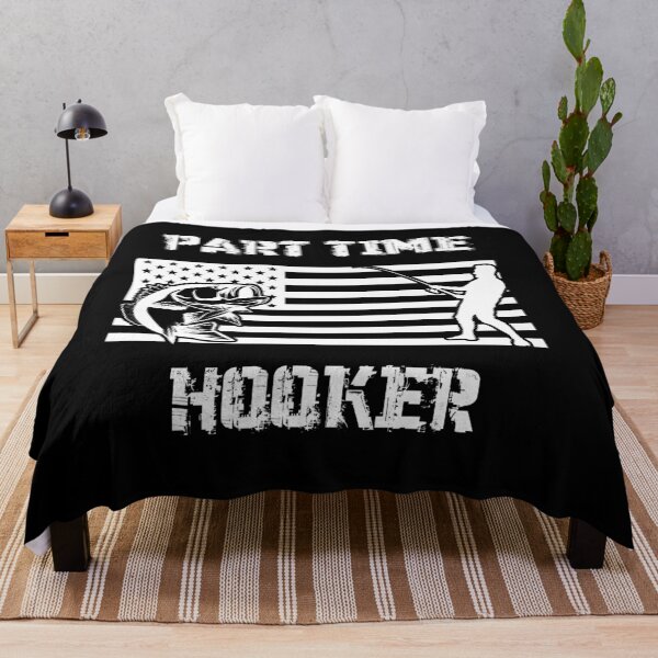 Item preview, Part Time Hooker Funny Fishing American Flag designed and sold by liftdesign.