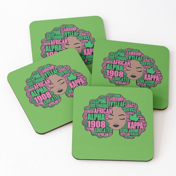 Item preview, Alpha 1908 Pink and Green Afro Hair designed and sold by suppershirts.