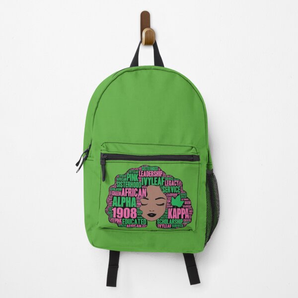 Item preview, Alpha 1908 Pink and Green Afro Hair designed and sold by suppershirts.