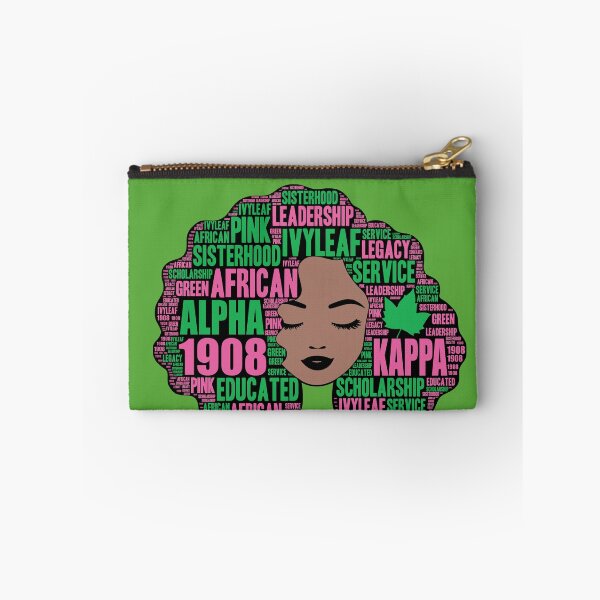 Item preview, Alpha 1908 Pink and Green Afro Hair designed and sold by suppershirts.