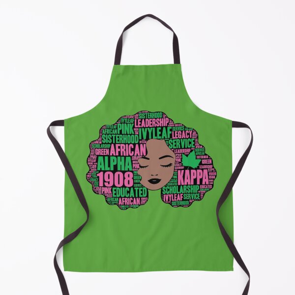 Item preview, Alpha 1908 Pink and Green Afro Hair designed and sold by suppershirts.