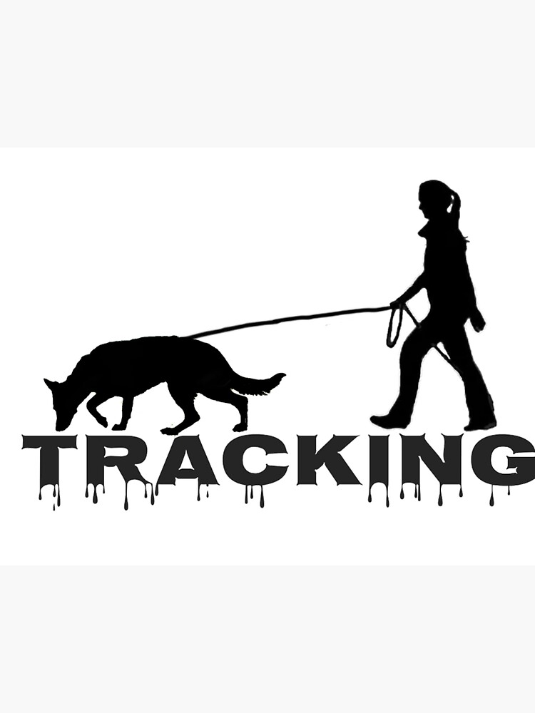 "Tracking dog and woman" Sticker for Sale by Cobleighcrewcre Redbubble