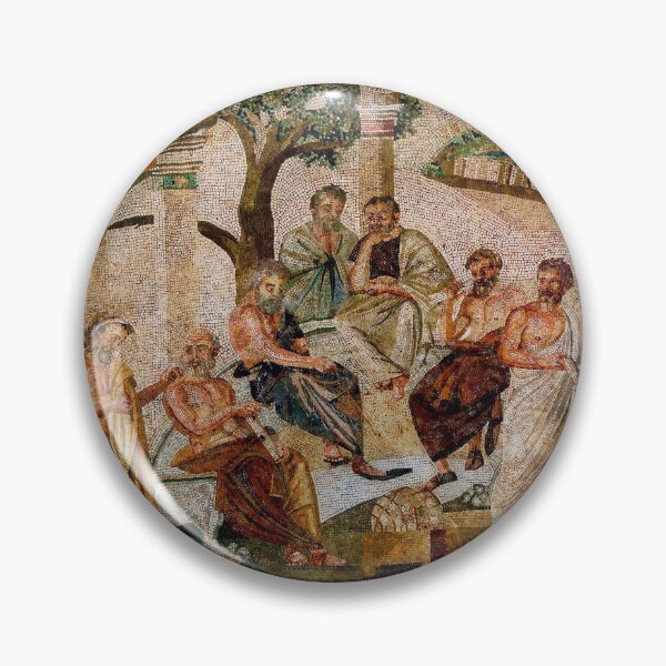 Item preview, Plato’s academy mosaic from Pompeii designed and sold by DotorEaon.