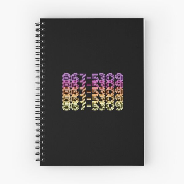 Item preview, 80s Music Fan - 867-5309 - 1980s Famous Phone Number - Song Lyrics designed and sold by DesignByLeo.