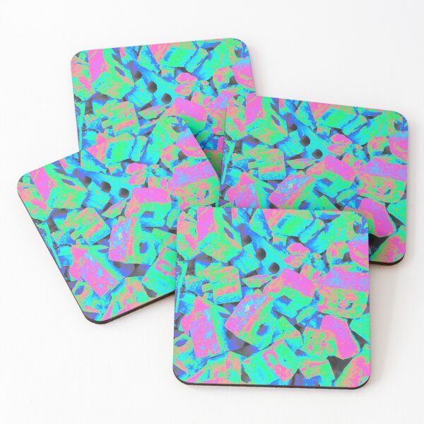 Item preview, Neon Brick Pile, Texture for All Over Print designed and sold by 10pmCreations.