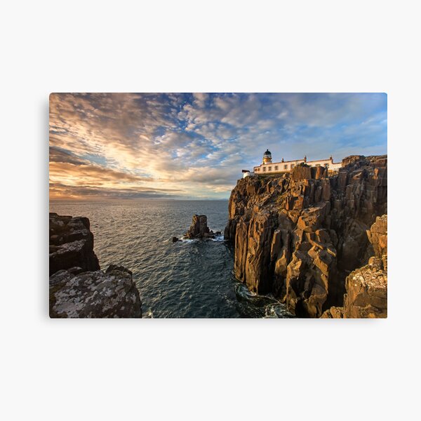 Sunset at Neist Point Lighthouse Canvas Print