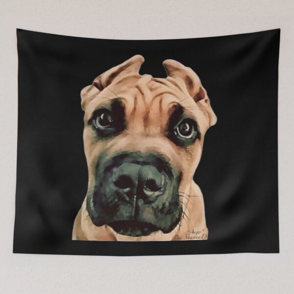 Item preview, Cute Shar Pei Mix Guilt Trip Puppy Eyes Love Argo designed and sold by Shanna  Dugan.