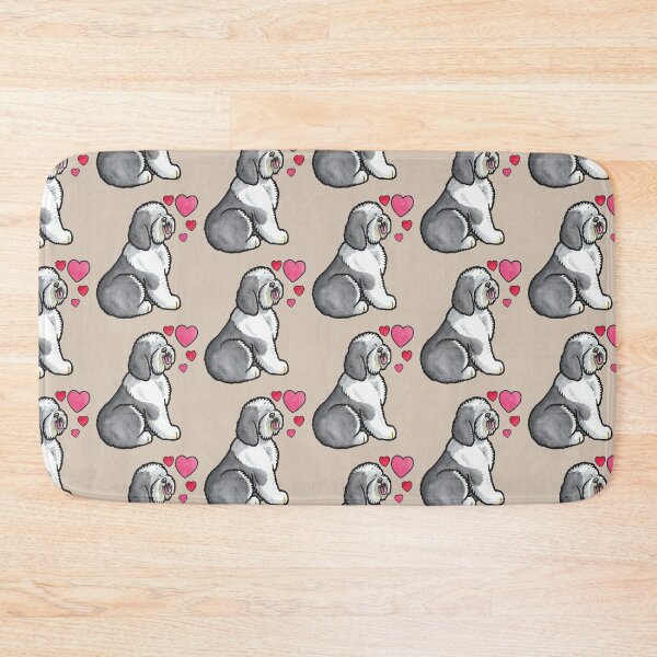 Item preview, Old English Sheepdog love designed and sold by animalartbyjess.