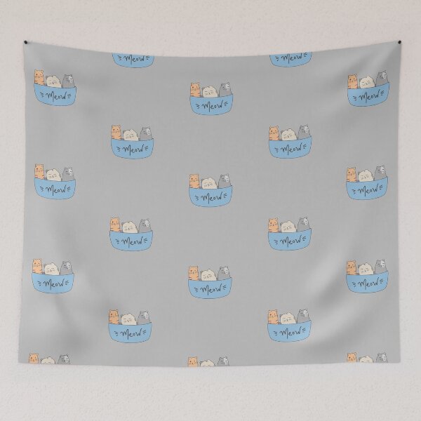 Item preview, Cute doodle of group of cats in a bowl designed and sold by Cyndy K..