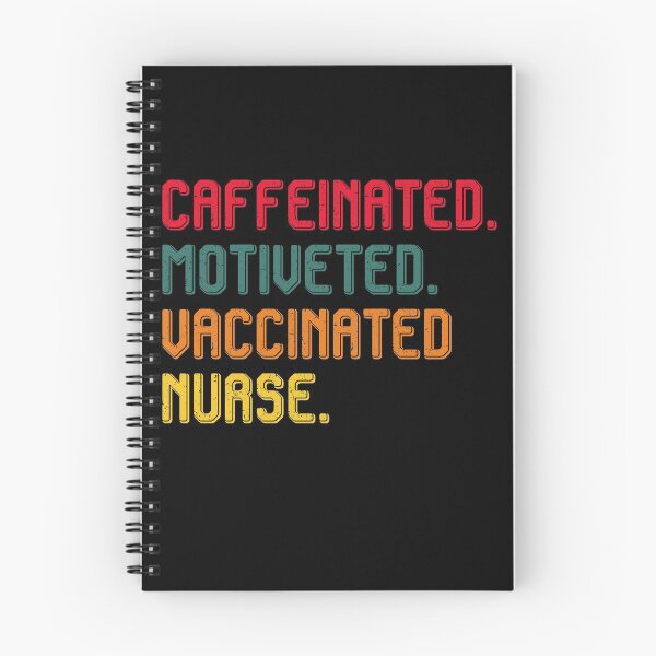 Item preview, Caffeinated Motivated Vaccinated Nurse designed and sold by cucai721.