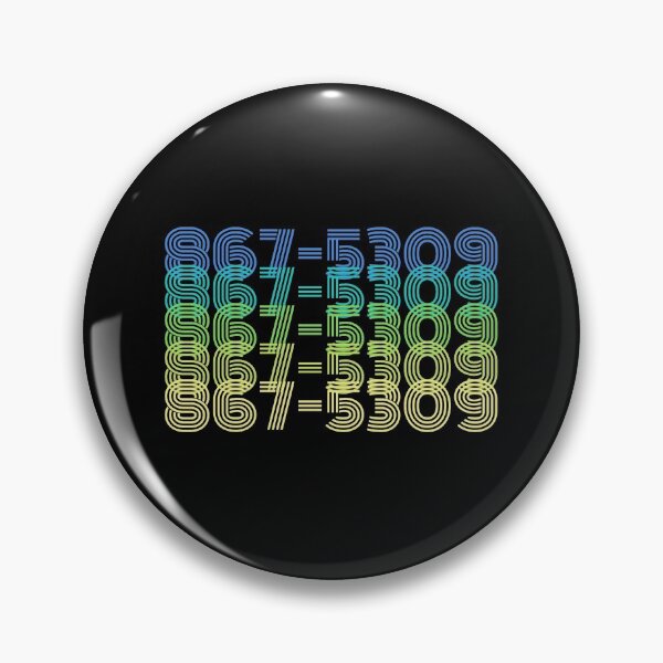 Item preview, 80s Music - 867-5309 - 1980s Famous Phone Number - Song Lyrics designed and sold by DesignByLeo.