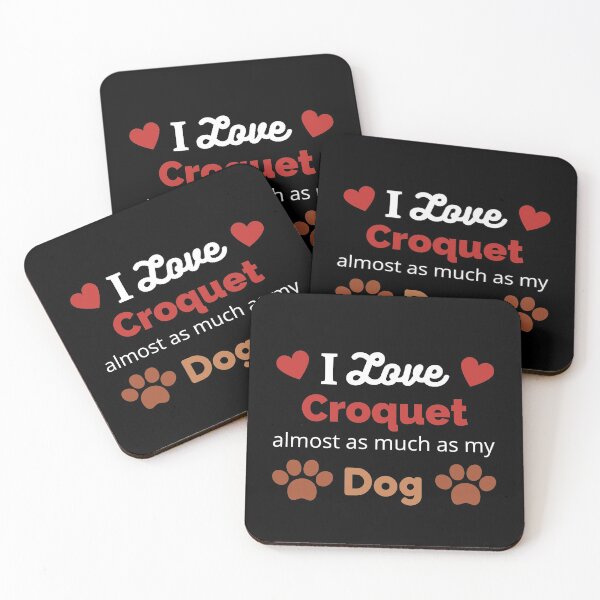 Item preview, I Love Croquet and my Dog designed and sold by TommysShop.