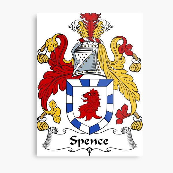 Spence Coat of Arms / Spence Family Crest Metal Print