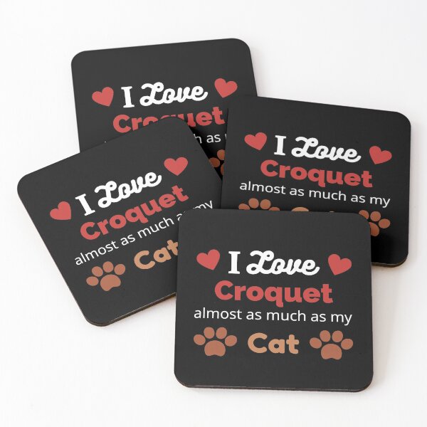 Item preview, I Love Croquet and my Cat designed and sold by TommysShop.