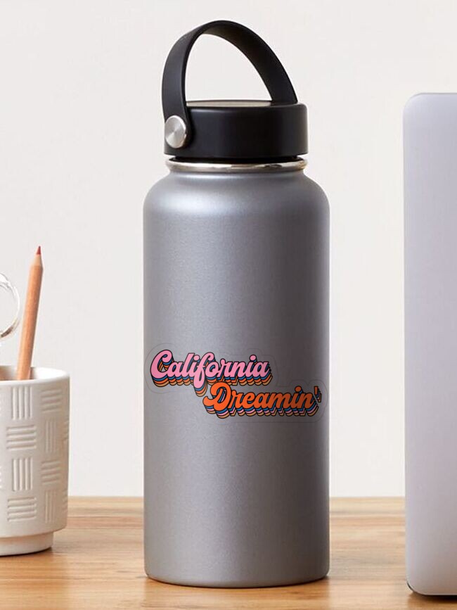 Thumbnail 1 of 3, Sticker, California Dreamin' Retro Logo designed and sold by BestTshirtCo.