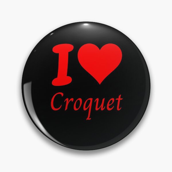 Item preview, I Love Croquet with Heart designed and sold by TommysShop.