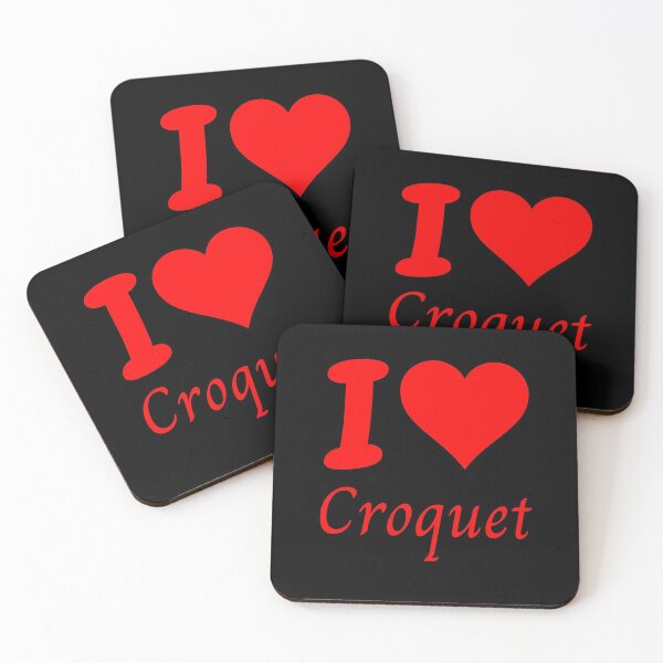 Item preview, I Love Croquet with Heart designed and sold by TommysShop.