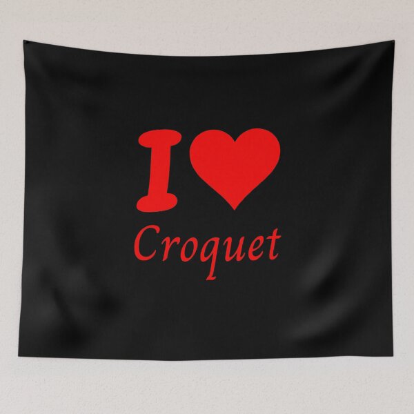 Item preview, I Love Croquet with Heart designed and sold by TommysShop.