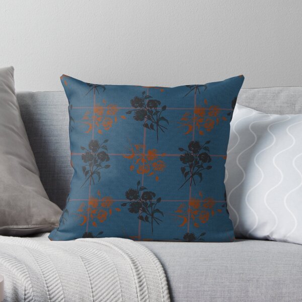 Indigo Earth Throw Pillow