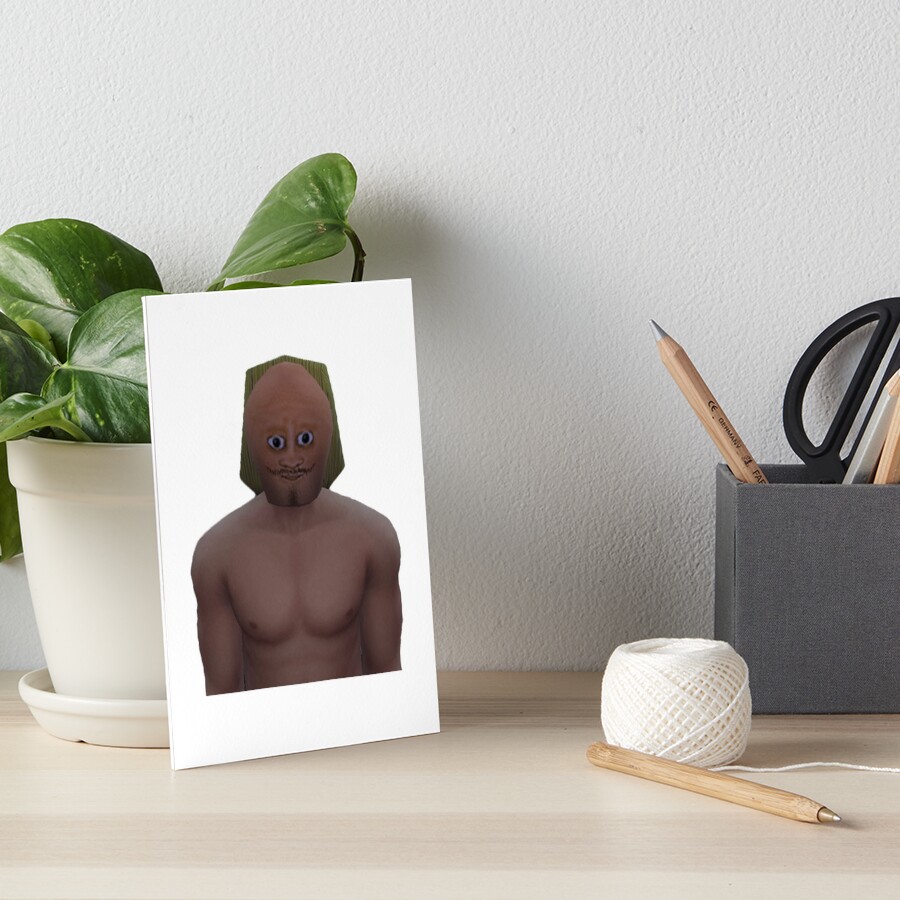 "Bulk Bogan (From Vinesauce Joel Sims 4 Meme House)" Art Board Print by