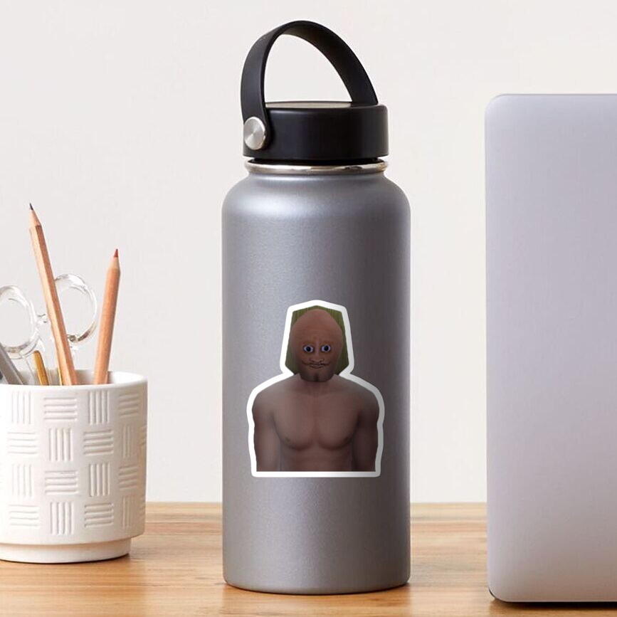 "Bulk Bogan (From Vinesauce Joel Sims 4 Meme House)" Sticker by