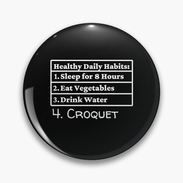 Item preview, Croquet Daily Healthy Habits designed and sold by TommysShop.