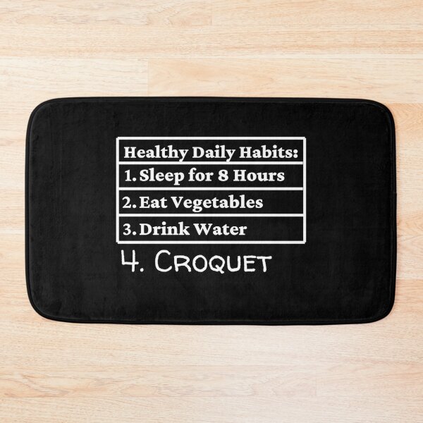 Item preview, Croquet Daily Healthy Habits designed and sold by TommysShop.