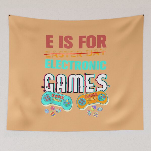 Item preview, E Is For Electronic Games Cute Easters Day Game Lover Tee designed and sold by DuongBui.