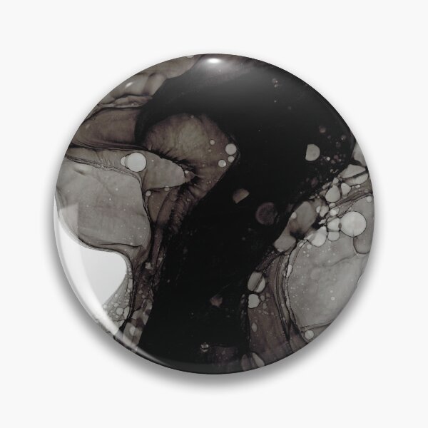 Item preview, Black Abstract 31221 Modern Alcohol Ink Painting by Herzart fluid art designed and sold by herzart.