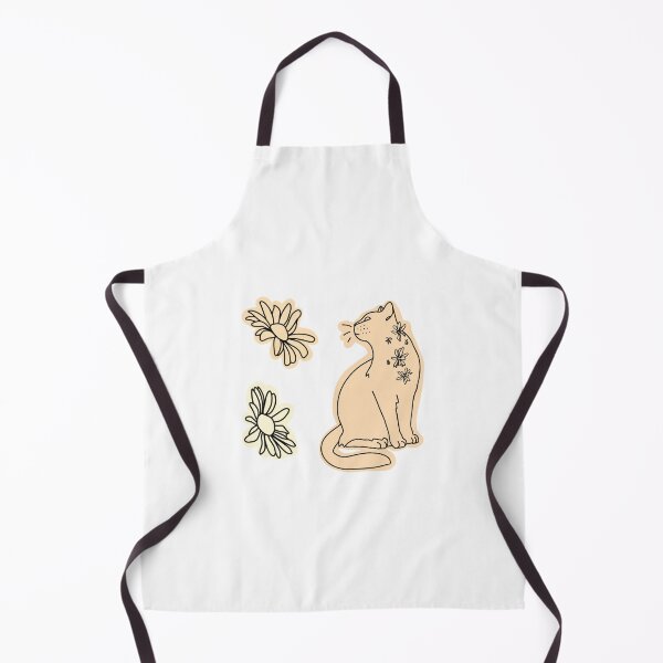 Item preview, Cat and Flowers Lineart designed and sold by Amaradesro.
