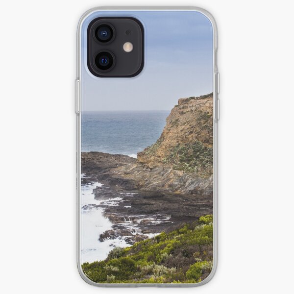 Cape Nelson Lighthouse overlloks rugged Australian coast line iPhone Soft Case